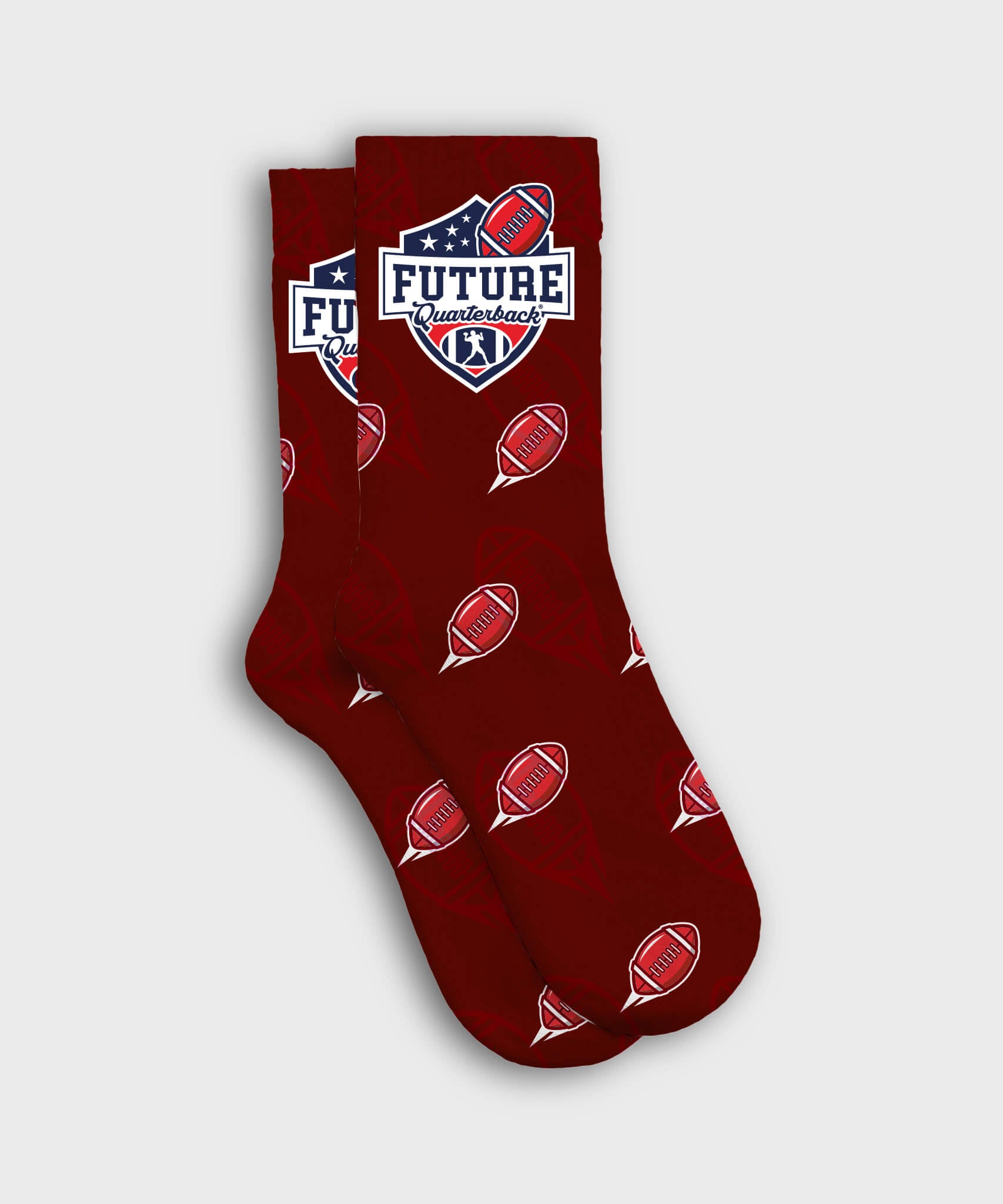 Future Quarterback Kids Socks - Red