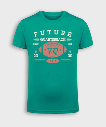 Future Quarterback Kids Performance T-Shirt - Green